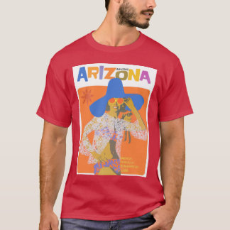 Camiseta Cartaz de Viagem Vintage do Arizona Anos 70 Cores
