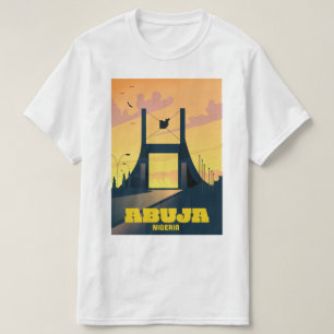 Camiseta Cartaz de viagem vintage do Portão da Cidade de Ab