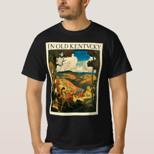 Camiseta Cartaz de Viagem Vintage NC Wyeth, No Velho Kentuc