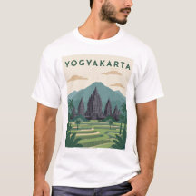 Cartaz de Viagem Yogyakarta Indonésia