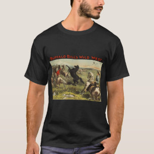 Camiseta Cartaz do Cavaleiro do Oeste Selvagem de Buffalo B