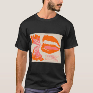 Camiseta Cartaz do Festival London Love dos anos 60 Psicodé