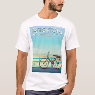 Camiseta Cartaz do leste das viagens vintage de Brigghton,