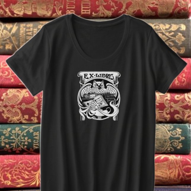 Camiseta Cartaz do Owl Ex Libris (Criador carregado)