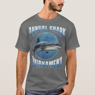 Camiseta Cartaz do Torneio Anual de Tubarão da Moda