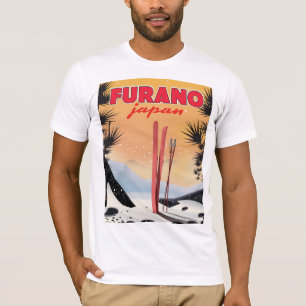 Camiseta Cartaz do viagem do japonês de Furano