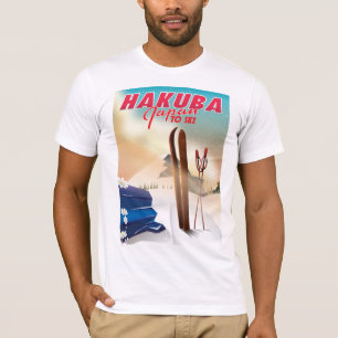 Camiseta Cartaz do viagem do japonês de Hakuba