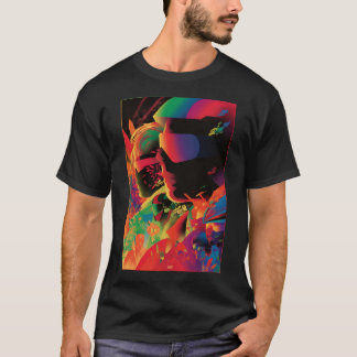 Camiseta Cartaz em estilo neon, anos 80