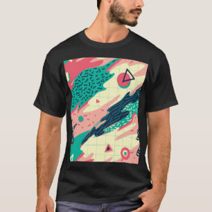 Camiseta Cartaz Geométrico de Trendy Memphis