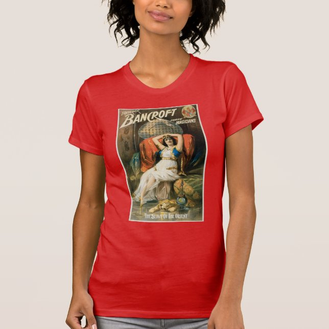 Camiseta Cartaz Mágico Antigo, Mágico Frederick Bancroft (Frente)
