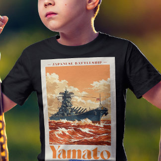 Camiseta Cartaz Marítimo Vintage do Encouraçado Japonês Yam