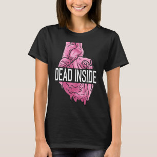 Camiseta Cartaz quebrado Emo do Coração Humano Anatômico do