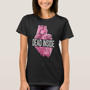 Camiseta Cartaz quebrado Emo do Coração Humano Anatômico do