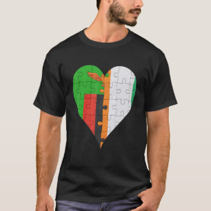 Camiseta Cartaz Sinalizador da Costa do Marfim da Zâmbia
