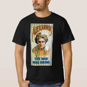 Camiseta Cartaz Vintage Mágico, Alexander, o Homem que Sabe