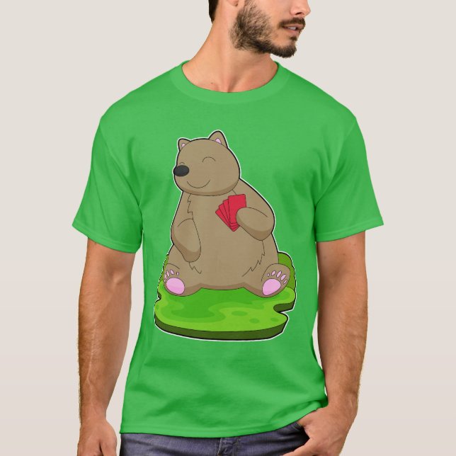 Camiseta Cartazes de Poker do Urso (Frente)