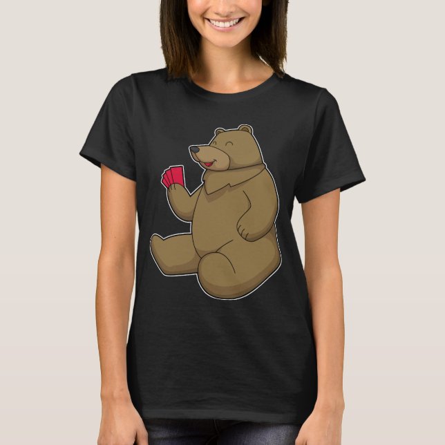 Camiseta Cartazes de Poker do Urso (Frente)