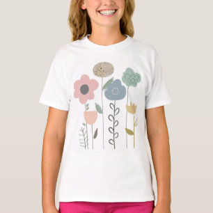 Camiseta Carteira Boho Floral Abstrato