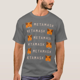 Camiseta Carteira de criptografia do MetaMask FoDeFi para E