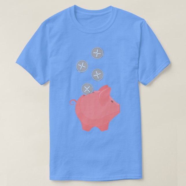 Camiseta Carteira de Porcos Criptomoeda de Hodl Criptocurre (Frente do Design)