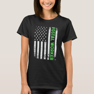 Camiseta Carteiro Bandeira Americana Aflita Carteiro Serviç