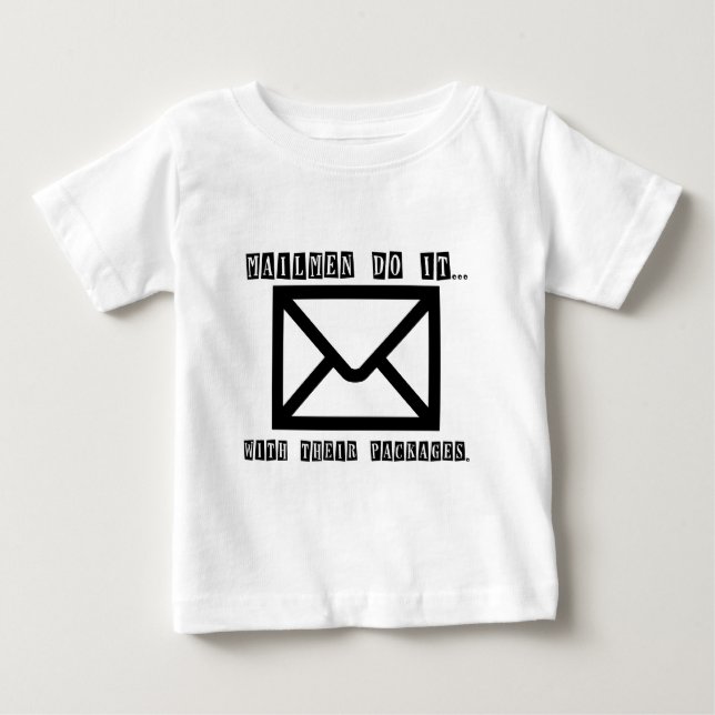 Camiseta Carteiros fazem isso... com seus pacotes. (Frente)