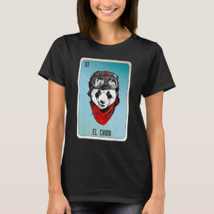 Camiseta Cartelas de Bingo da Loteria de Gírias Mexicanas E