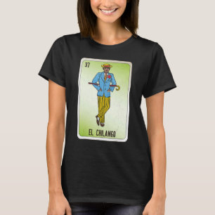 Camiseta Cartelas de Bingo da Loteria de Gírias Mexicanas E