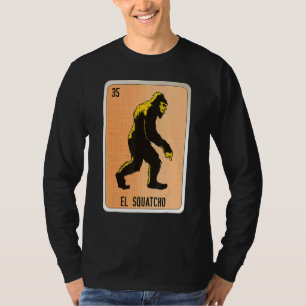 Camiseta Cartelas de Bingo da Loteria de Gírias Mexicanas E