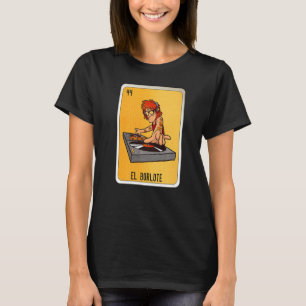 Camiseta Cartelas de Bingo da Loteria de Gírias Mexicanas E