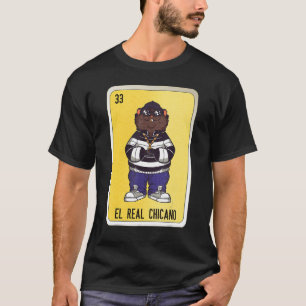 Camiseta Cartelas de Bingo da Loteria de Gírias Mexicanas E