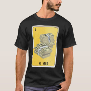 Camiseta Cartelas de Bingo da Loteria de Gírias Mexicanas E