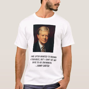 Camiseta Carter, eu tenho quis frequentemente afogar meu