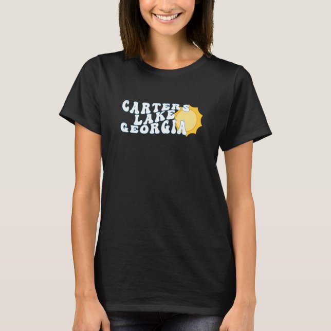 Camiseta Carters Lake Georgia GA Sunrise Souvenir (Frente)