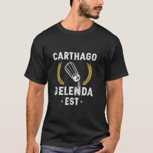 Camiseta Carthago Delenda Est Carthage Império Romano Salt