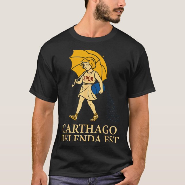 Camiseta Carthago Delenda Est Funny Roman History Attire (s (Frente)