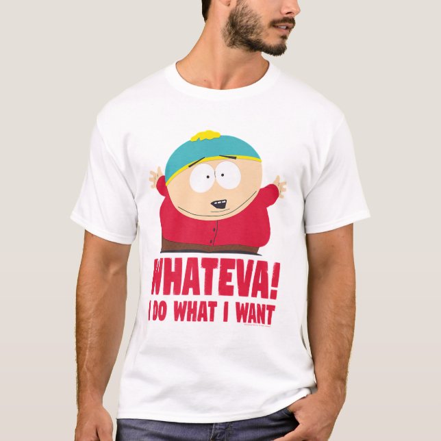 Camiseta Cartman Whateva Cartoon Engraçado (Frente)