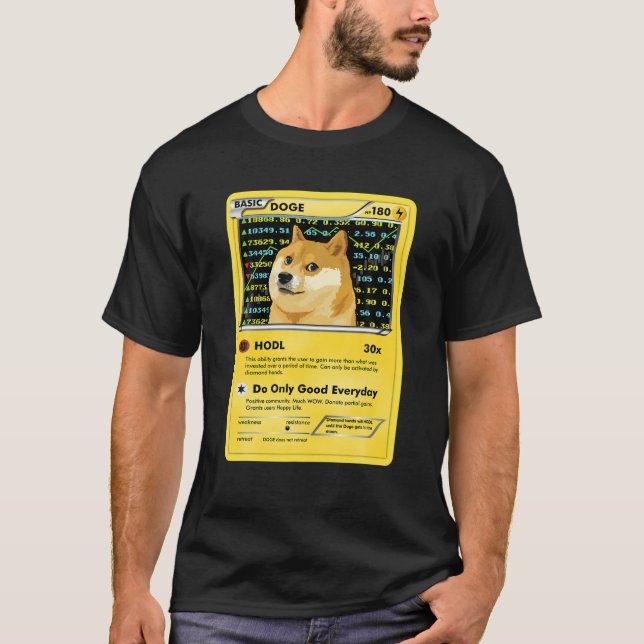 Camiseta Cartões Cripto Memória Cripto Homens Engraçados (Frente)