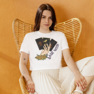 CAMISETA CARTÕES DE ALMOFADA DE MANUTENÇÃO BRUXAS DE BASE