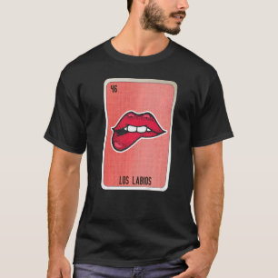 Camiseta Cartões de Bingo da Loteria de Slang do Los Labios