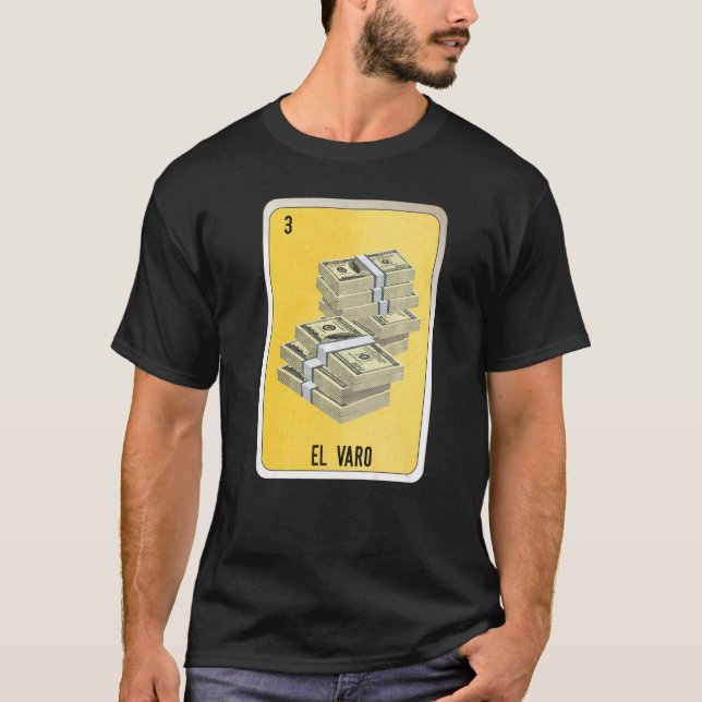 Camiseta Cartões de Bingo da Loteria do El Varo Mexicano Sl (Frente)