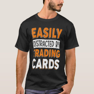 Camiseta Cartões De Cartões De Negociação Facilmente Distra