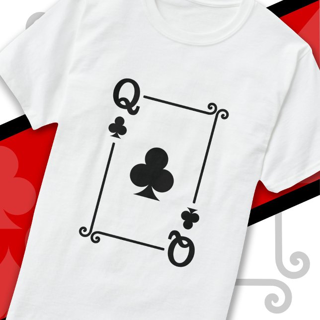 Camiseta Cartões de fantasia Queen Clusters Cartão Queen Ca (Criador carregado)