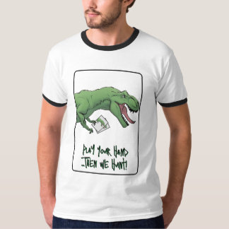 Camiseta Cartões De Jogada De Cartões De Dinossauro T-Rex