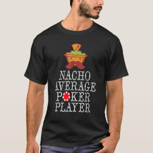 Camiseta Cartões de Jogada de Jogador de Poker médios do Na