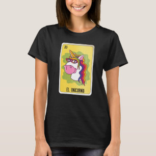 Camiseta Cartões de Loteria do México El Unicornio Mexicano