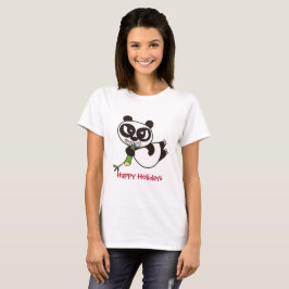 Camiseta Cartões de natal do Bamboo Lover