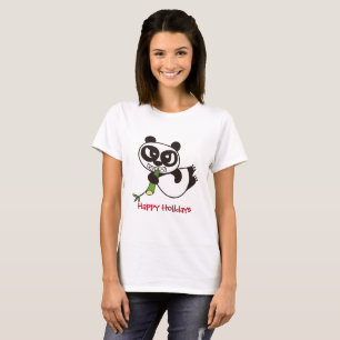 Camiseta Cartões de natal do Bamboo Lover
