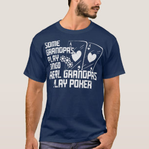 Camiseta Cartões de Poker Avô Vintage Joga Vovô