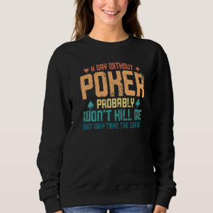 Camiseta Cartões De Poker Vintage Por Dia Sem Poker Provave